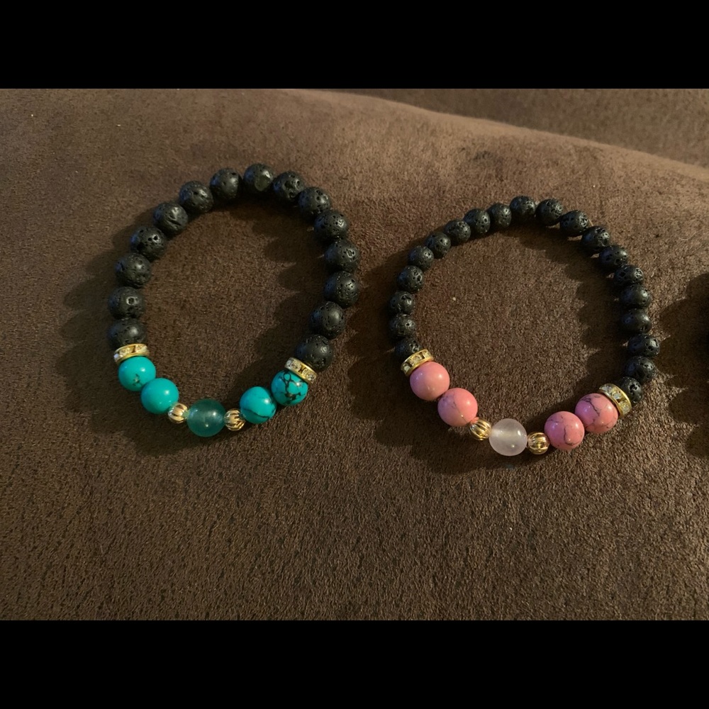 Healing stone diffuser bracelets - Picture 7 of 9